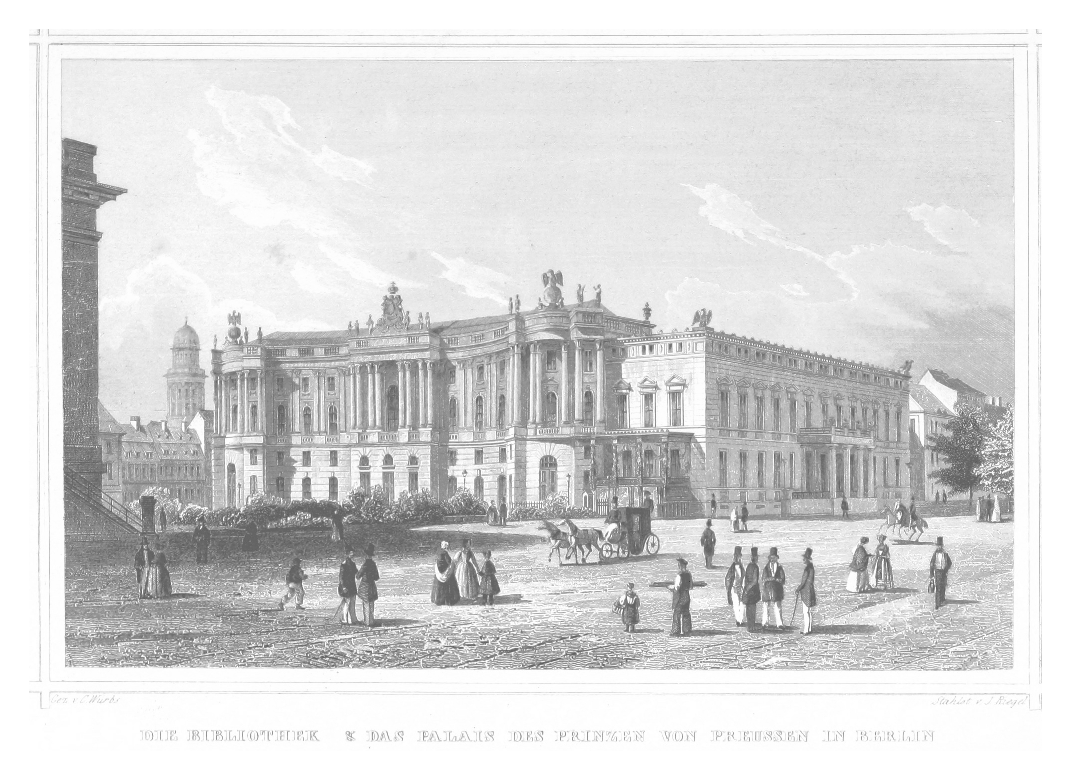 Biblioteka i pałac książęcy na Bebelplatz w Berlinie