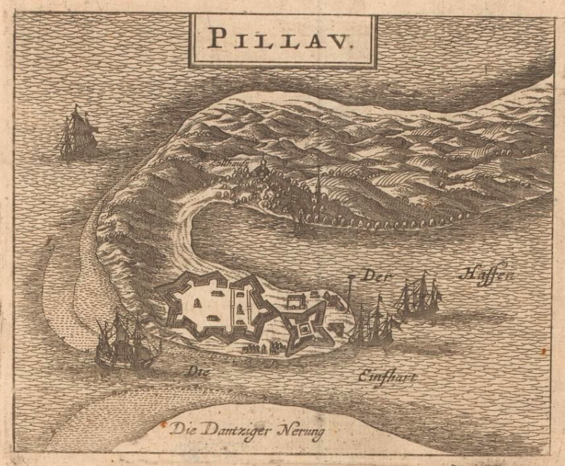 Plan miasta i twierdzy Piława / Matthäus Merian (1652-1703)