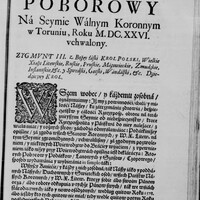 Vniwersał poborowy na Seymie Walnym Koronnym w Toruniu, Roku M.DC.XXVI. vchwalony