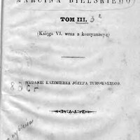 karta tytułowa J. Bielski, Kronika Marcina Bielskiego. T. 3, (Księga 6 wraz z kontynuacją), wyd. J. Turowski, Sanok 1856